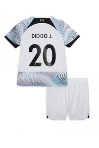 Liverpool Diogo Jota #20 Babytruitje Uit tenue Kind 2022-23 Korte Mouw (+ Korte broeken)